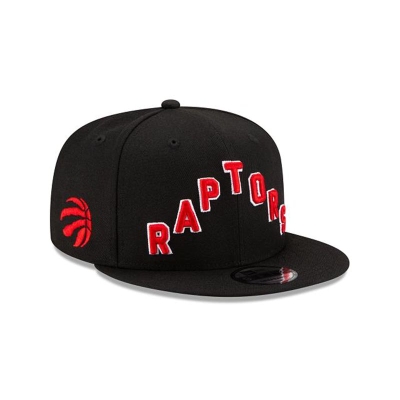 Black Toronto Raptors Hat - New Era NBA Statement Edition 9FIFTY Snapback Caps USA5431927